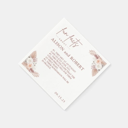 Serviette En Papier Simple unique tendance Fun Facts Mariage (Coin)