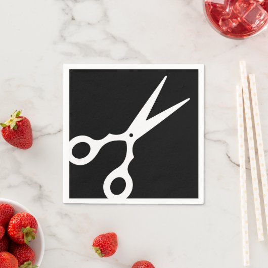 Serviette En Papier Simple Vector Scissors (En situation)