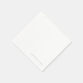 Serviette En Papier Simple White Seafoam Couple Names Cocktail (Coin)