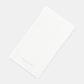 Serviette En Papier Simple White Seafoam Couple Names Modern Guest (Coin)