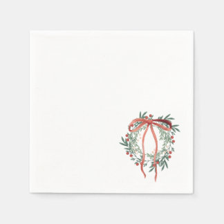 Serviette En Papier Simple Wreath Cocktail Napkins