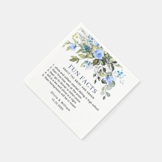 Serviette En Papier Simplement Elegant Eucalyptus Fun Facts Mariage (Coin)