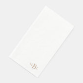 Serviette En Papier Simplement Élégant Monogramme Or Ii (Coin)