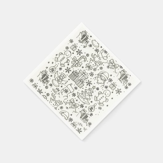 Serviette En Papier Simplement Noël (Coin)