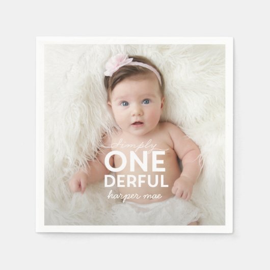SERVIETTE EN PAPIER SIMPLEMENT ONÉRÉ MERVEILLEUX (Devant)