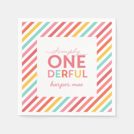 SERVIETTE EN PAPIER SIMPLEMENT ONÉRÉ MERVEILLEUX (Devant)