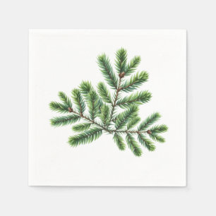 Serviette En Papier Simplement verdure de pin