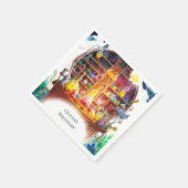 Serviette En Papier Simples enfants Magicien scientifique Anniversaire (Coin)