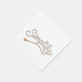 Serviette En Papier Simplifier le texte de corde (Coin)