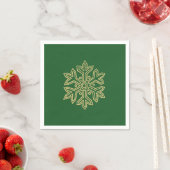 Serviette En Papier Simply Christmas Collection - Flocon de neige (En situation)