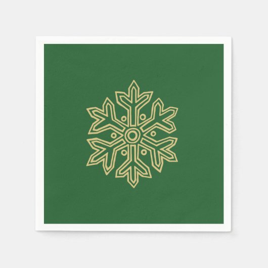 Serviette En Papier Simply Christmas Collection - Flocon de neige (Devant)