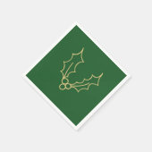 Serviette En Papier Simply Christmas Collection - Holly (Coin)