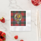 Serviette En Papier Sinclair Tartan & Badge (En situation)