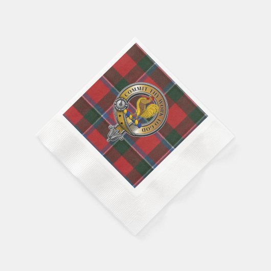 Serviette En Papier Sinclair Tartan & Badge (Coin)