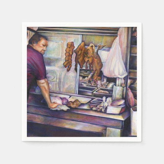 Serviette En Papier Singapour embrassé par le soleil (Devant)