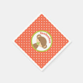 Serviette En Papier Singe bébé Brown avec Pacifier NomNomNom (Coin)