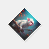 Serviette En Papier Singe bleu (Coin)