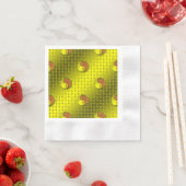 Serviette En Papier Singe de Bois (En situation)