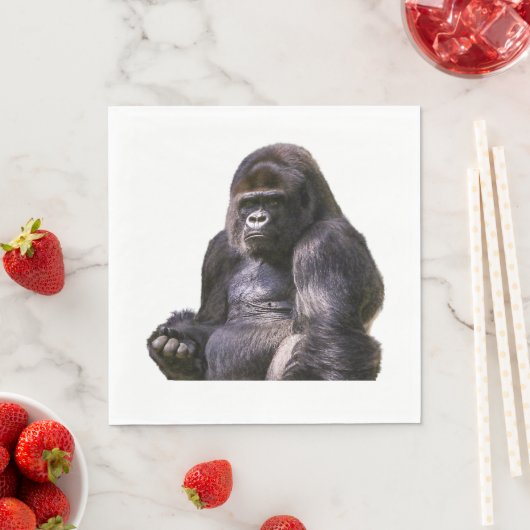 Serviette En Papier Singe de Gorilla (En situation)