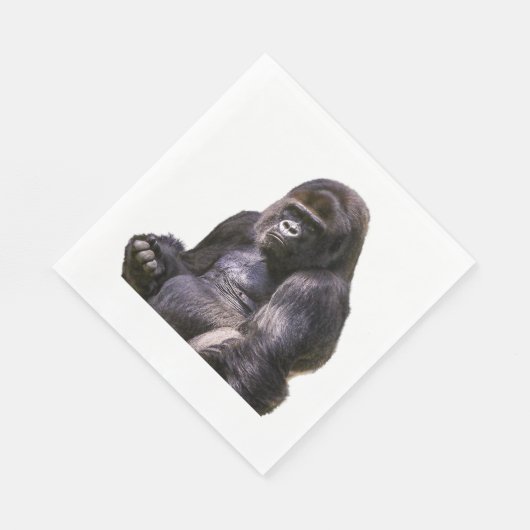 Serviette En Papier Singe de Gorilla (Coin)