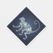 Serviette En Papier Singe diamant (Coin)