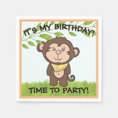 Serviette En Papier Singe mignon (Devant)