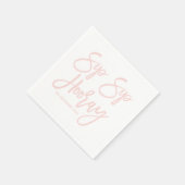 Serviette En Papier Sip rose vif Hooray main Lettré (Coin)