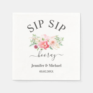 SERVIETTE EN PAPIER "SIP SIP HOORAY"