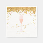 Serviette En Papier SIP SIP HOORAY Bachelorette Engagement PARTI (Devant)
