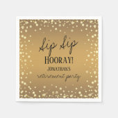 Serviette En Papier Sip Sip Hooray Félicitations Retraite (Devant)