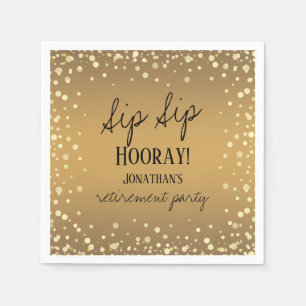 Serviette En Papier Sip Sip Hooray Félicitations Retraite