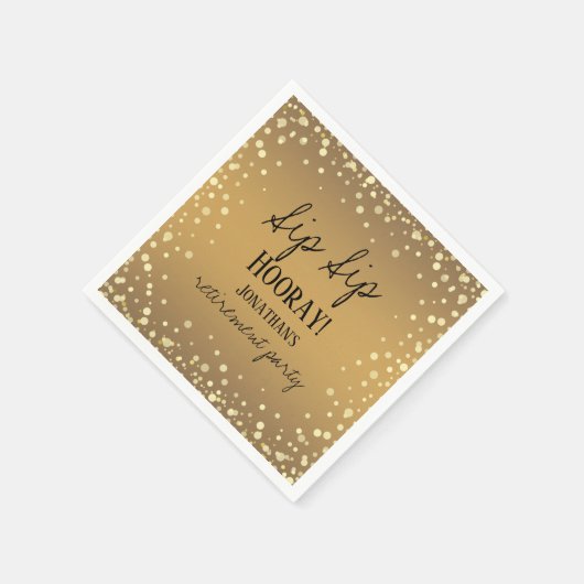 Serviette En Papier Sip Sip Hooray Félicitations Retraite (Coin)