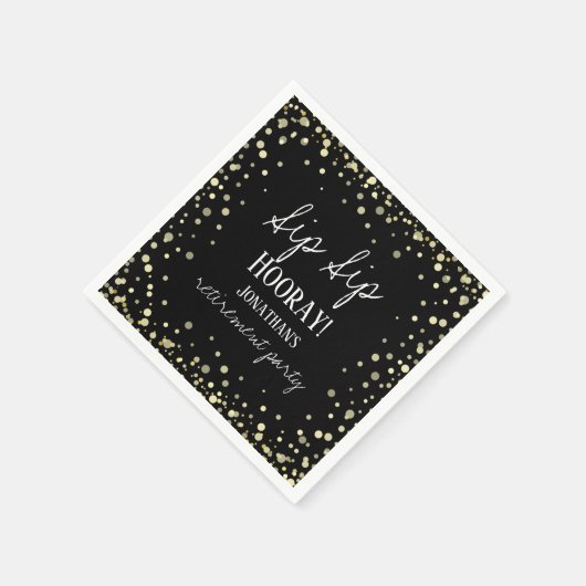 Serviette En Papier Sip Sip Hooray Félicitations Retraite serviettes (Coin)