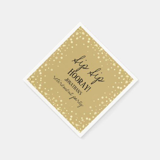 Serviette En Papier Sip Sip Hooray Félicitations Retraite serviettes (Coin)