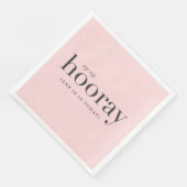 Serviette En Papier sip sip hooray fête d'anniversaire serviette (Coin)