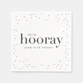 Serviette En Papier sip sip hooray fête d'anniversaire serviette (Devant)