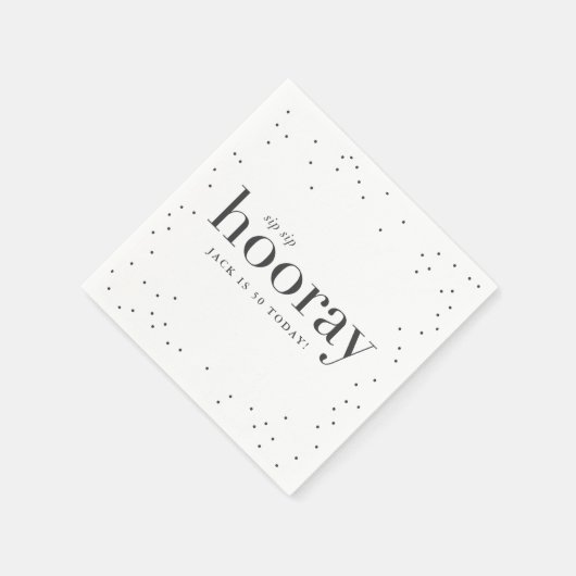 Serviette En Papier sip sip hooray fête d'anniversaire serviette (Coin)