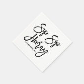 Serviette En Papier Sip Sip Hooray papier Mariage lettres main serviet (Coin)