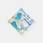 Serviette En Papier Siren des Mers | Boisson de Plage Tropicale Bois c (Coin)