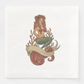 Serviette En Papier sirène (Devant)