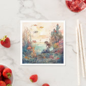 Serviette En Papier Sirène (En situation)