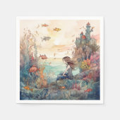 Serviette En Papier Sirène (Devant)