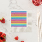 Serviette en papier Sirène Arc-en-ciel (En situation)