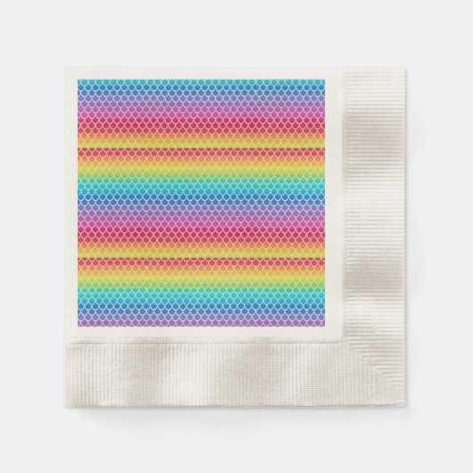 Serviette en papier Sirène Arc-en-ciel (Devant)
