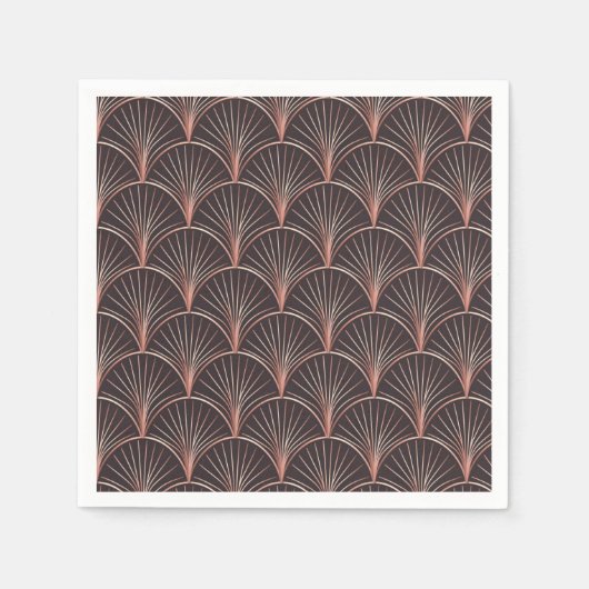 Serviette En Papier Sirène/conception géométrique (Devant)