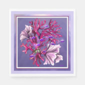 Serviette En Papier Sirène d'océan violet (Devant)