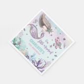 Serviette En Papier Sirène lunaire sous la fête d'anniversaire de la m (Coin)