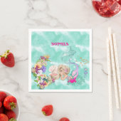 Serviette En Papier Sirène Sous Les Maillots De Mer (En situation)