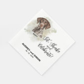 Serviette En Papier Sit, Shake & Celebrate German Shorthaired Pointer (Coin)