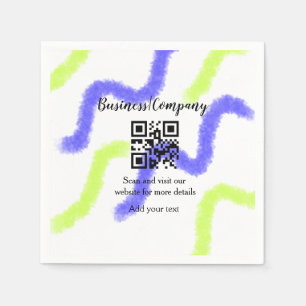 Serviette En Papier Site web simple de société commerciale code-barres